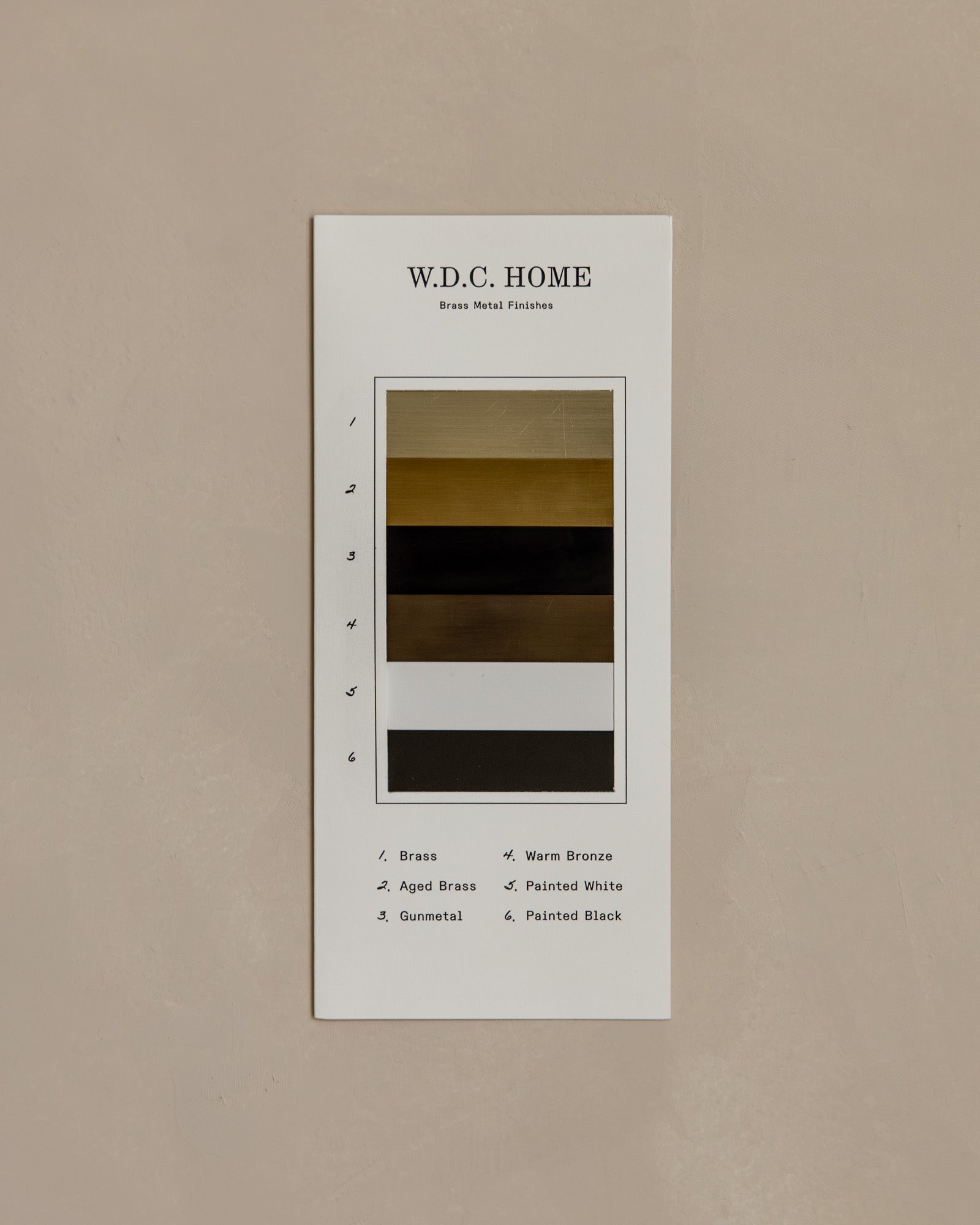 Metal Finish Sample Set