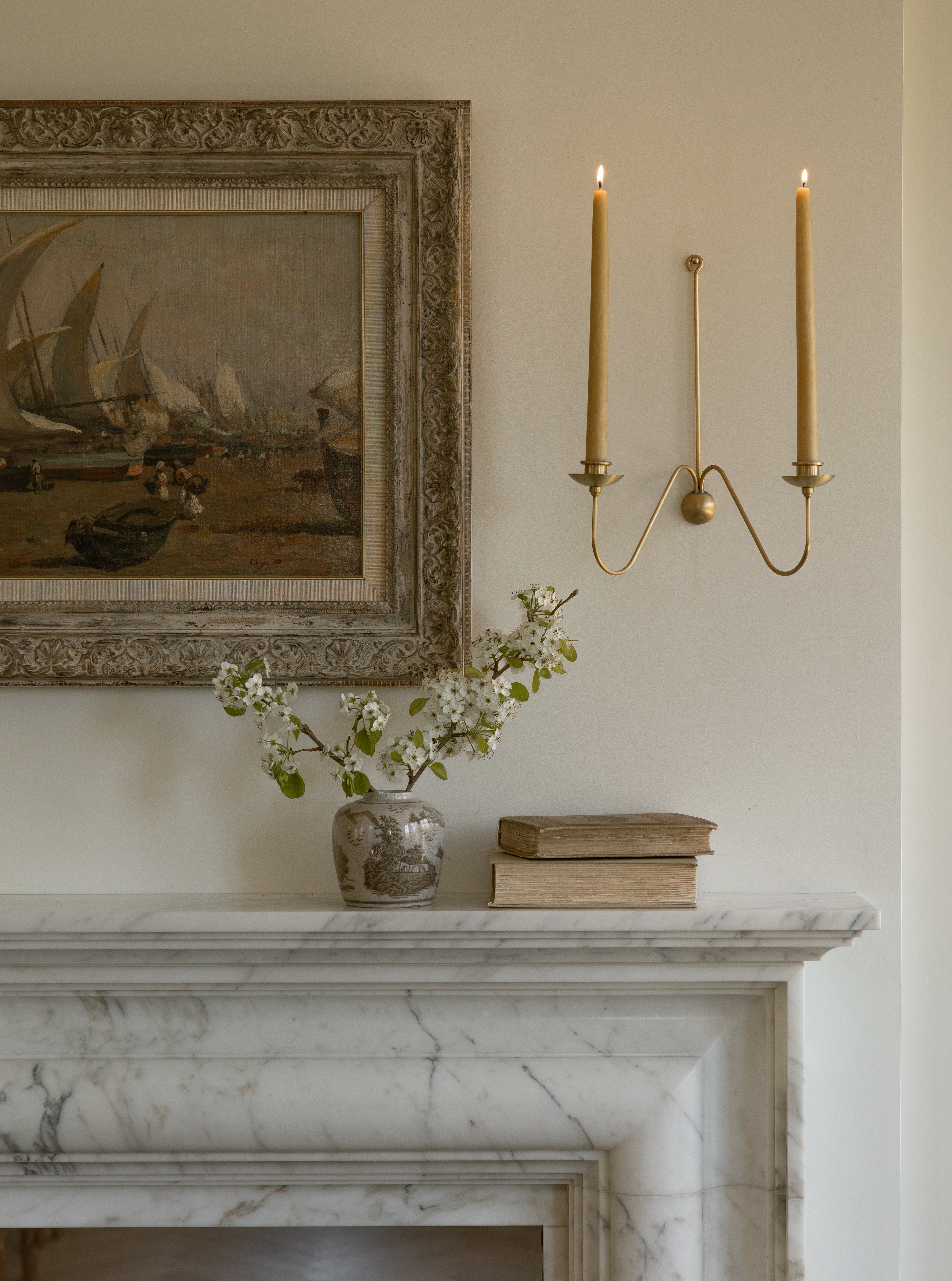 metal ivy or philodendron candle sconce Lucca Wall Sconce